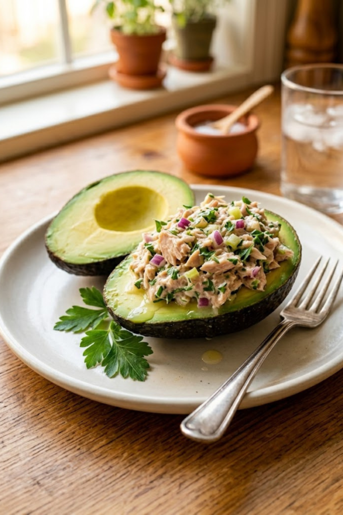 Ultimate 10-Minute Tuna Salad Stuffed Avocado: The Best Low Carb Easy Lunch Recipe for 2026 1 Untitled Design 143