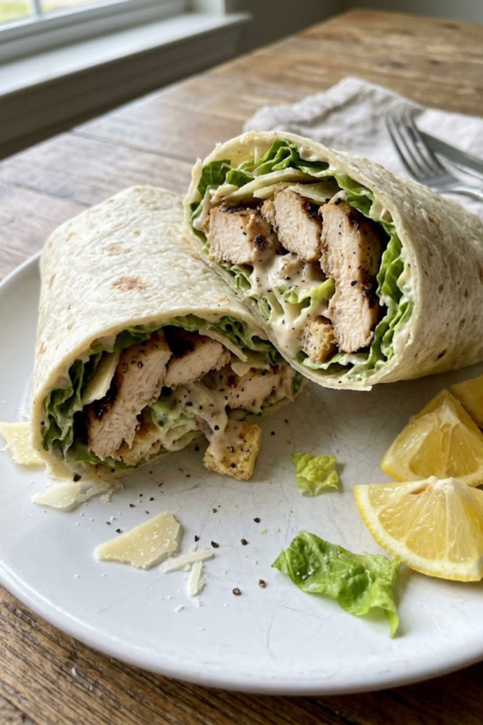 The Best Chicken Caesar Salad Wrap with Homemade Dressing Easy Lunch Recipe for 2026 1 Untitled design 138