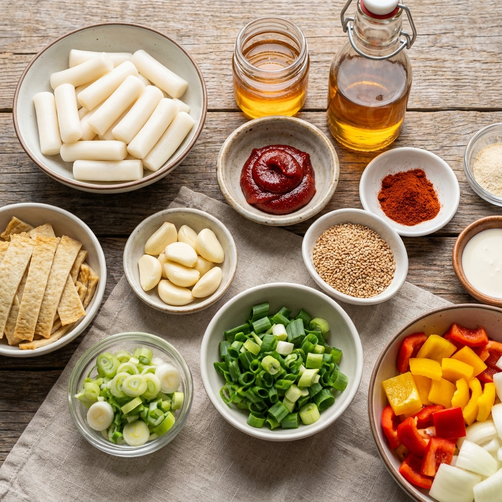 Rose tteokbokki recipe