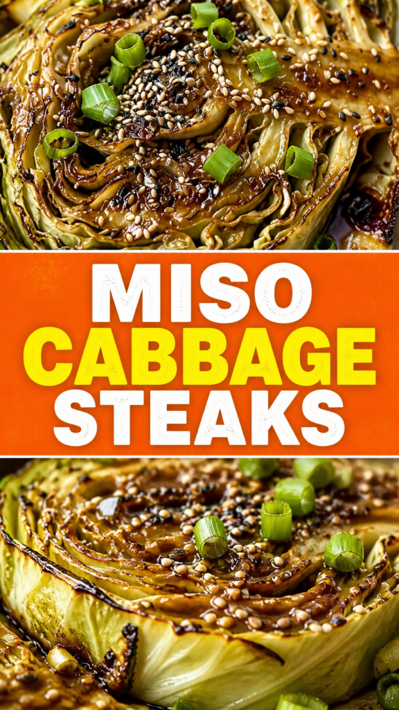 Miso Cabbage Steaks