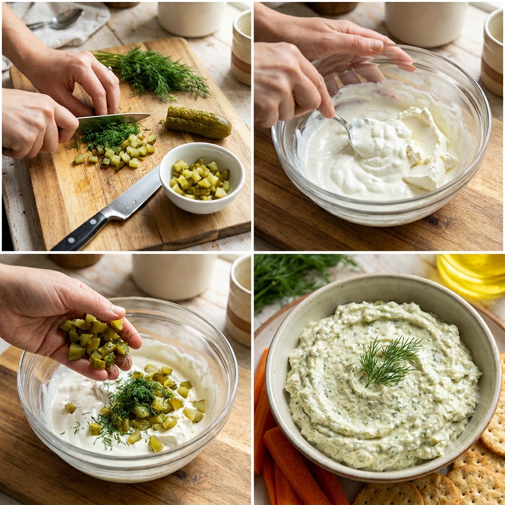 Absolutely; protein dill pickle dip welcomes creative additions that complement its tangy profile. Consider adding crispy bacon (rendered and crumbled), sun-dried tomatoes, caramelized onions, or roasted red peppers for depth. Fresh herbs like chives or parsley enhance protein dill pickle dip's visual appeal. Experiment with additions after mastering the basic protein dill pickle dip recipe to maintain consistency and quality.