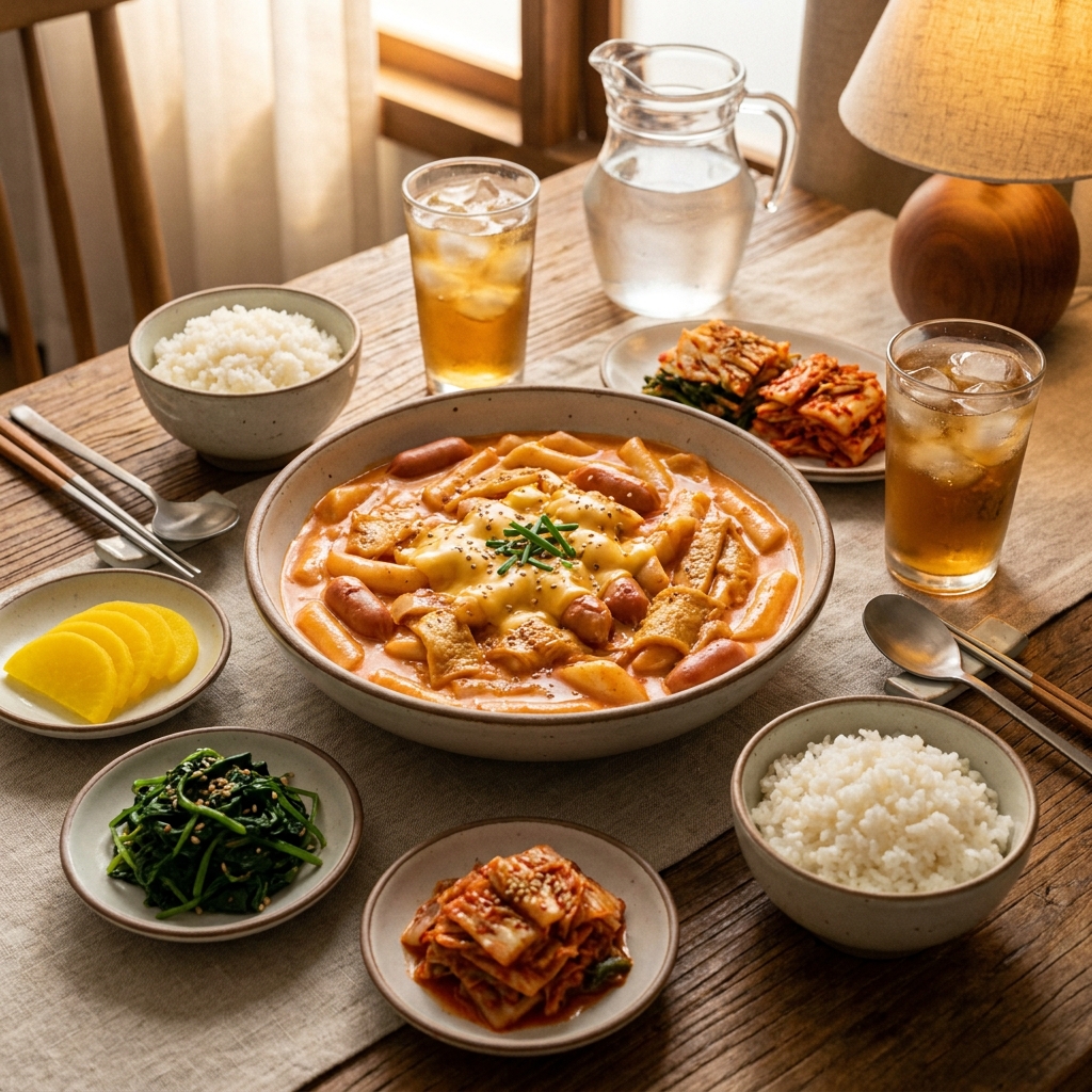 Rose tteokbokki recipe