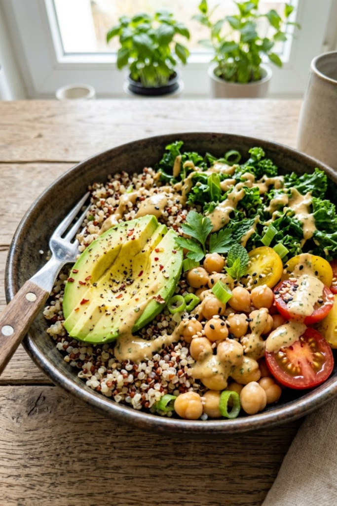 The Ultimate Quinoa Chickpea Bowl with Avocado and Tahini Dressing Healthy Lunch Recipe for 2026 1 Untitled design 26