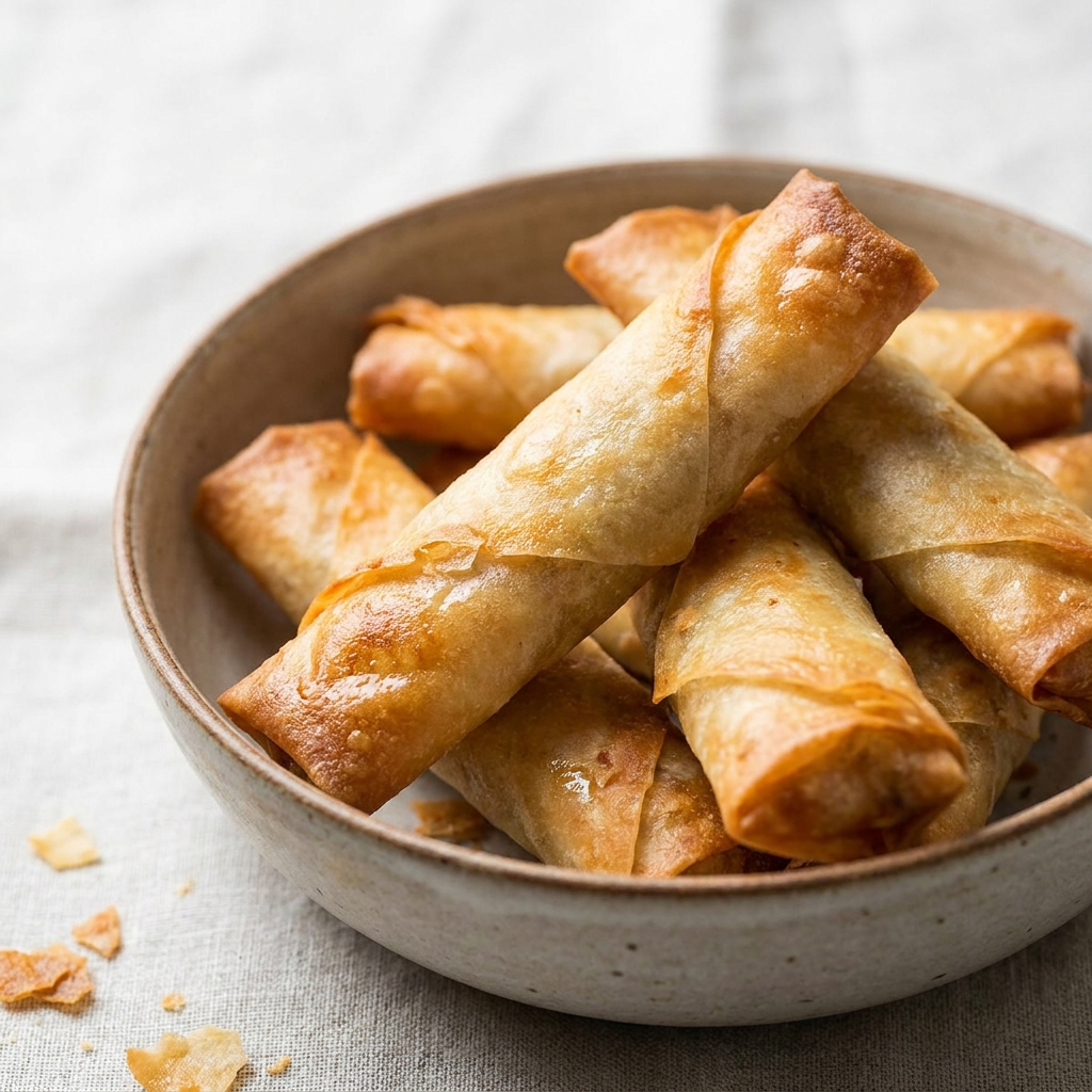 Air fryer lumpia chips weight loss snack Recipe