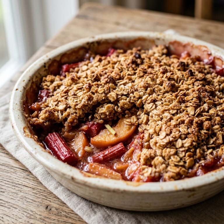 Rhubarb Apple And Ginger Crumble Recipe