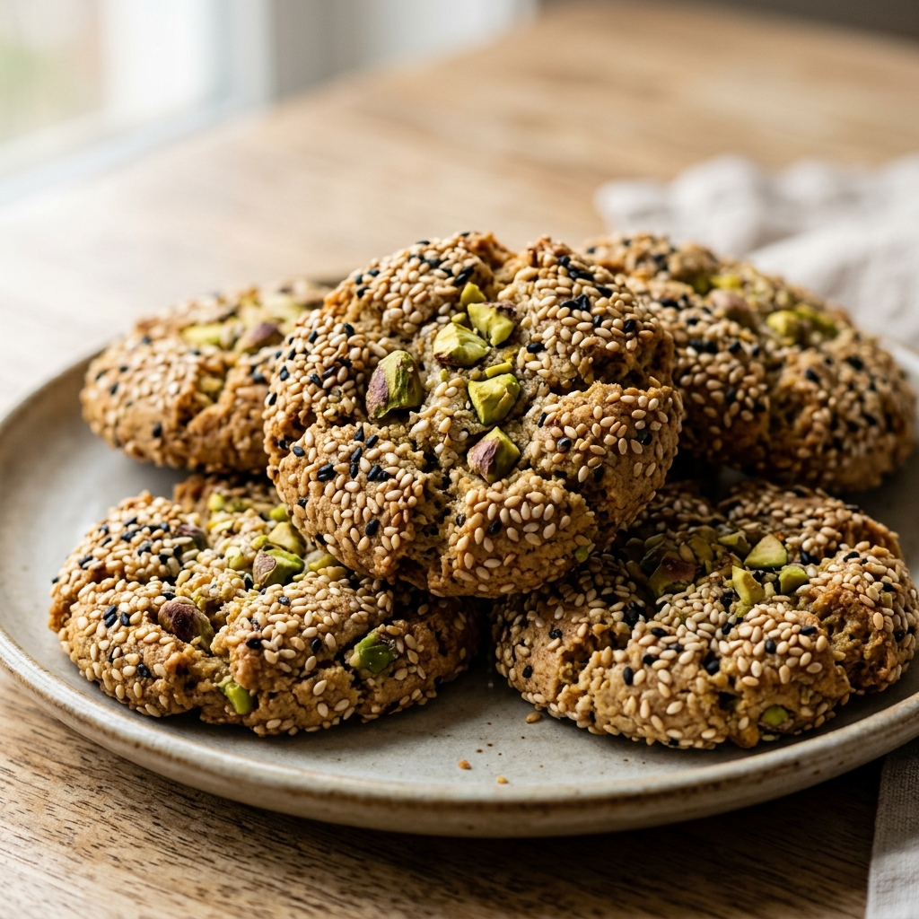 Sesame and Pistachio Butter Cookies Recipe: Nutty, Crunchy Homemade Treats 2026 12 Sesame and Pistachio Butter Cookies recipe