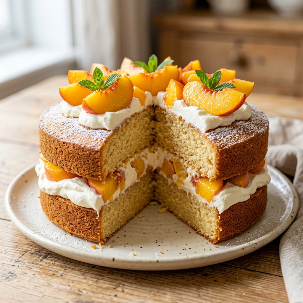 Peaches and Cream Victoria Sandwich Recipe 2026 12 Peaches and Cream Victoria Sandwich Recipe