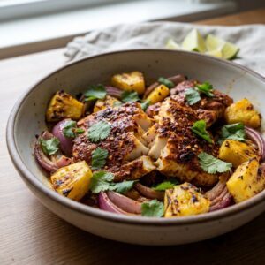 Roasted Fish al Pastor recipe