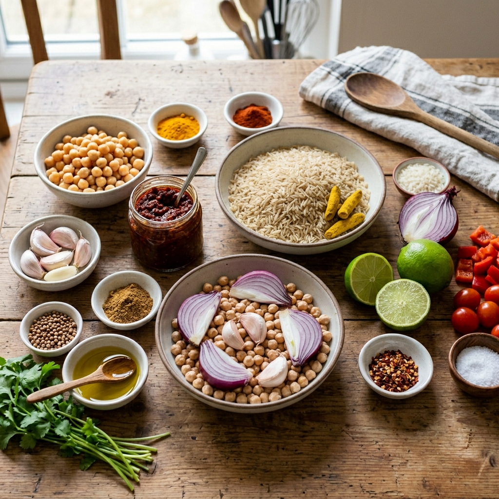 Harissa Chickpeas With Turmeric Rice Recipe 2026 13 Harissa Chickpeas With Turmeric Rice recipe