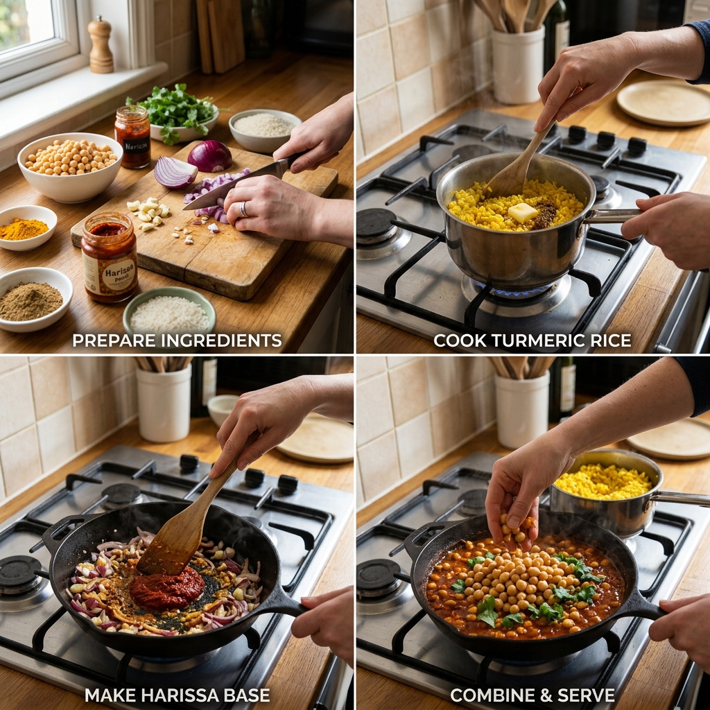 Harissa Chickpeas With Turmeric Rice Recipe 2026 14 Harissa Chickpeas With Turmeric Rice recipe