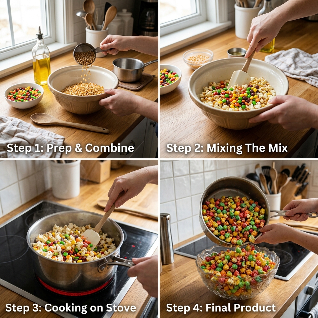 Viral Skittles Popcorn Recipe: Simple Sweet Snack Guide 2026 14 Viral Skittles Popcorn Recipe